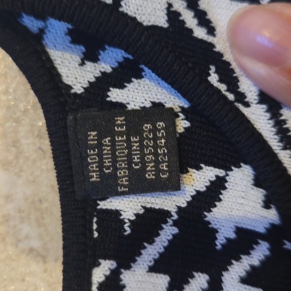 Ted Baker London Stylish Syrenia Black/White Houndstooth Top - Picture 5 of 10